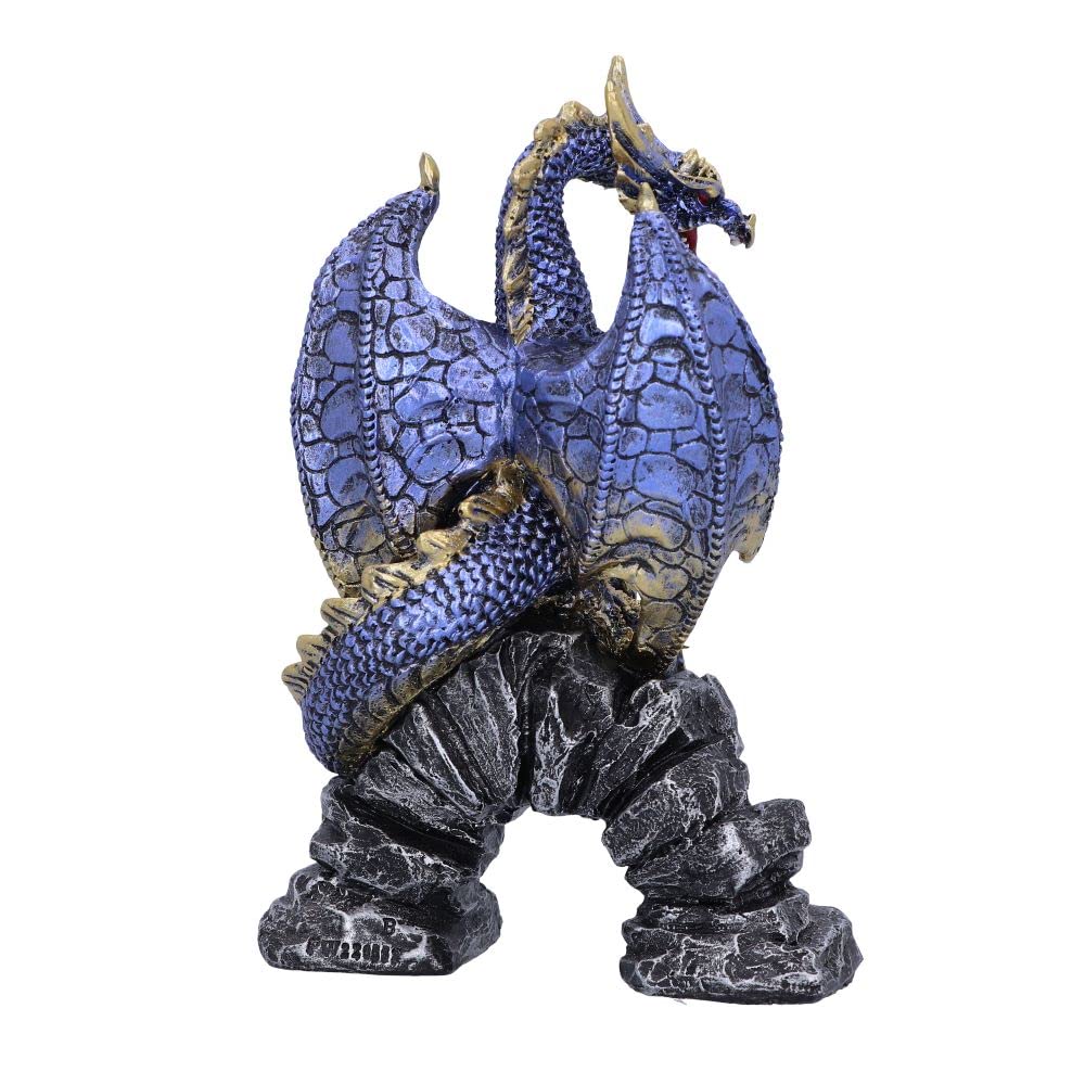 Acko Metallic Blue Dragon Figurine 15.5cm