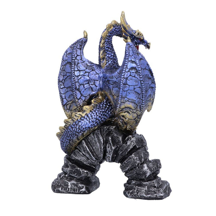Acko Metallic Blue Dragon Figurine 15.5cm