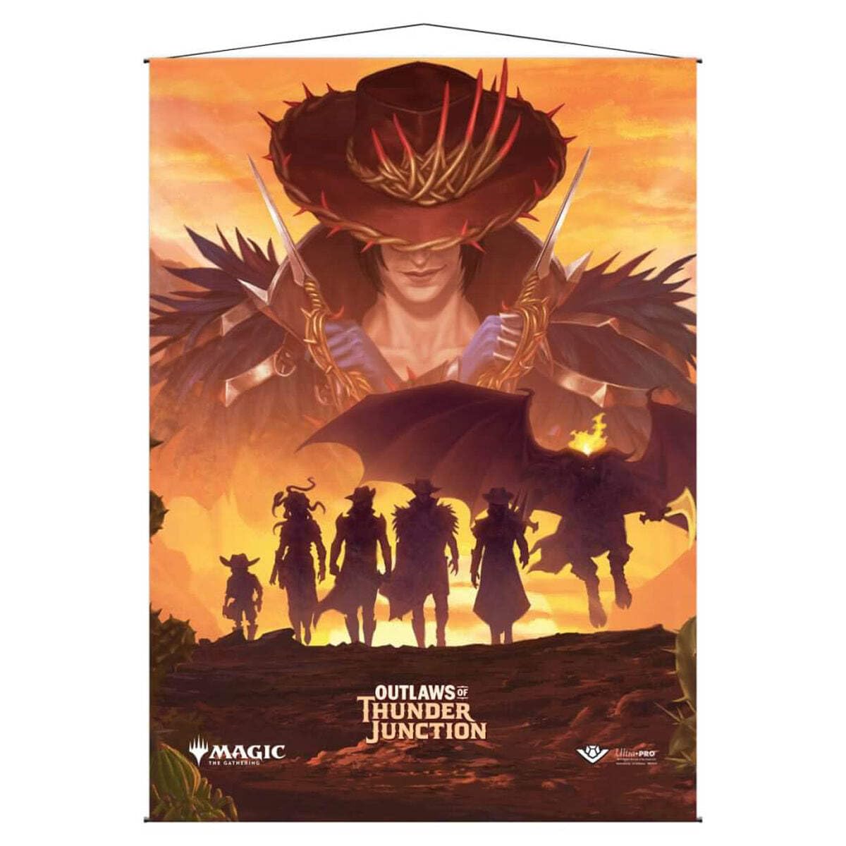 Outlaws of Thunder Junction Wall Scroll Gang Silhouette for MTG 1