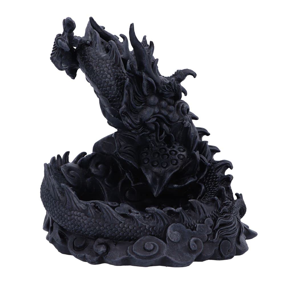 Heilong Asian Inspired Dragon Backflow Incense Burner 17.5cm 5