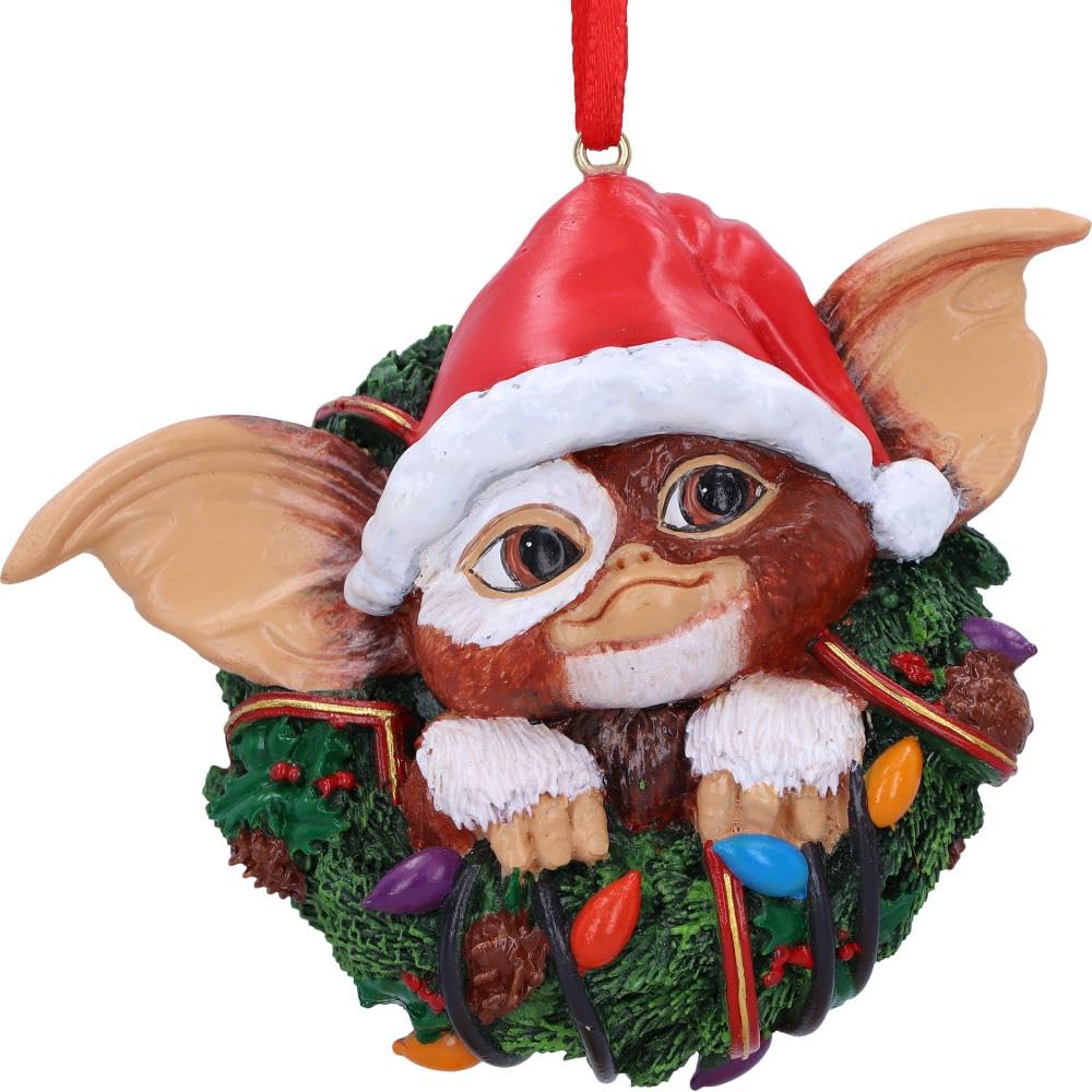 Gremlins Gizmo in Wreath Hanging Ornament 10cm 5