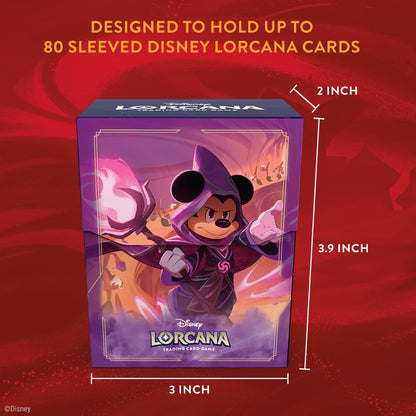Disney Lorcana TCG Deck Case Mickey Mouse Set 8 Trading Card Game by Ravensburger 3