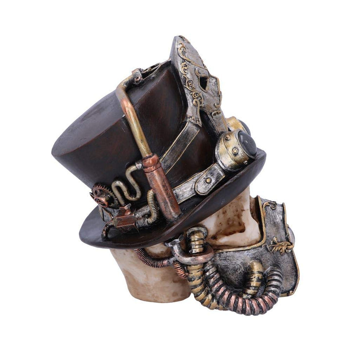 Steampunk Breathe Easy Venetian Mask Skull Ornament 19.5cm