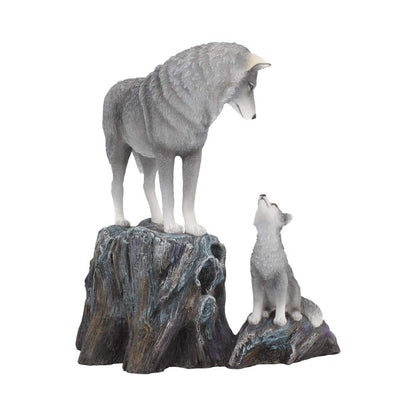 Guidance Ornament Wolf and Pup Figurine by Lisa Parker 25cm 6