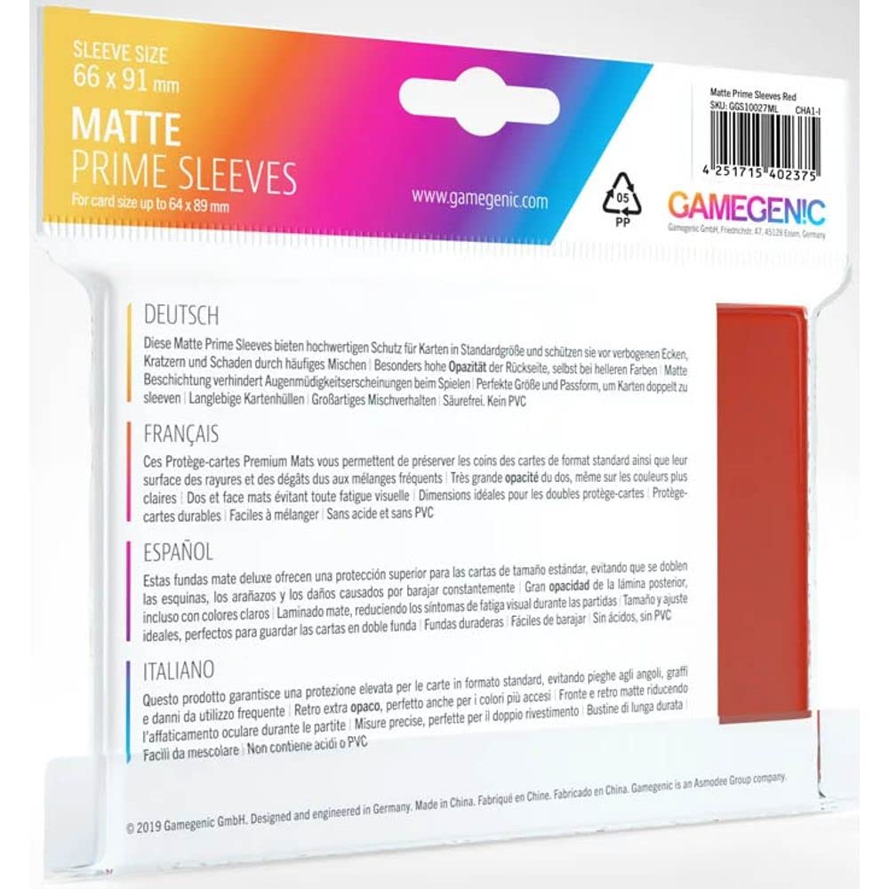 GAMEGEN!C Gamegen!C Pack of Matte Prime Sleeves (100)