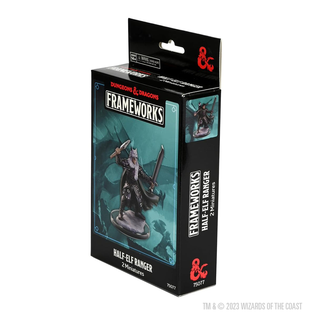 WizKids D&D Frameworks: Male Half-Elf Ranger - Unpainted and Unassembled