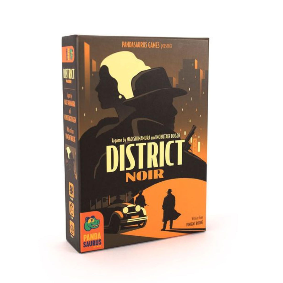 Pandasaurus Games District Noir Card Game | Crime Themed Bluffing and Set Collection Strategy Game | Fun Family Game for Kids and Adults | Ages 10+ | 2 Players | Avg. Playtime 10-20 Minutes | Made