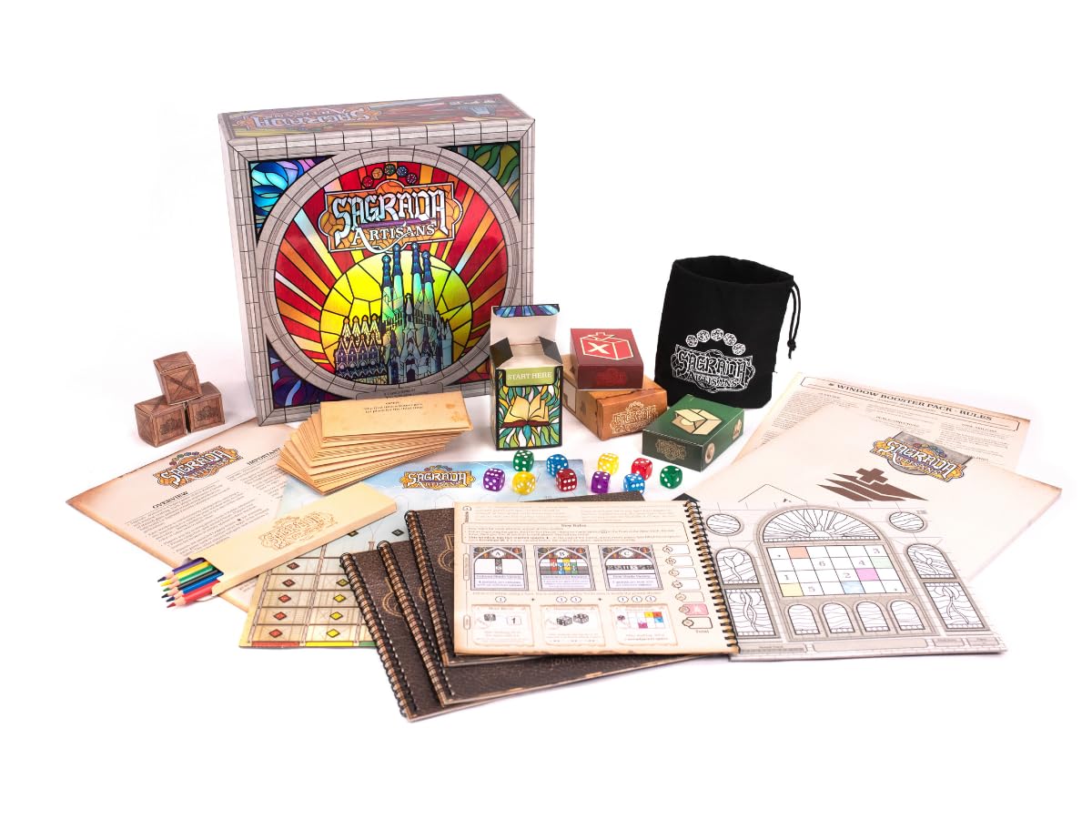 Sagrada Artisans - A Strategy Game Based on The Award-Winning Board Game, Sagrada! | Family Board Game for Kids & Adults | Ages 10 and Up | for 2 to 4 Players | Easy to Learn 3