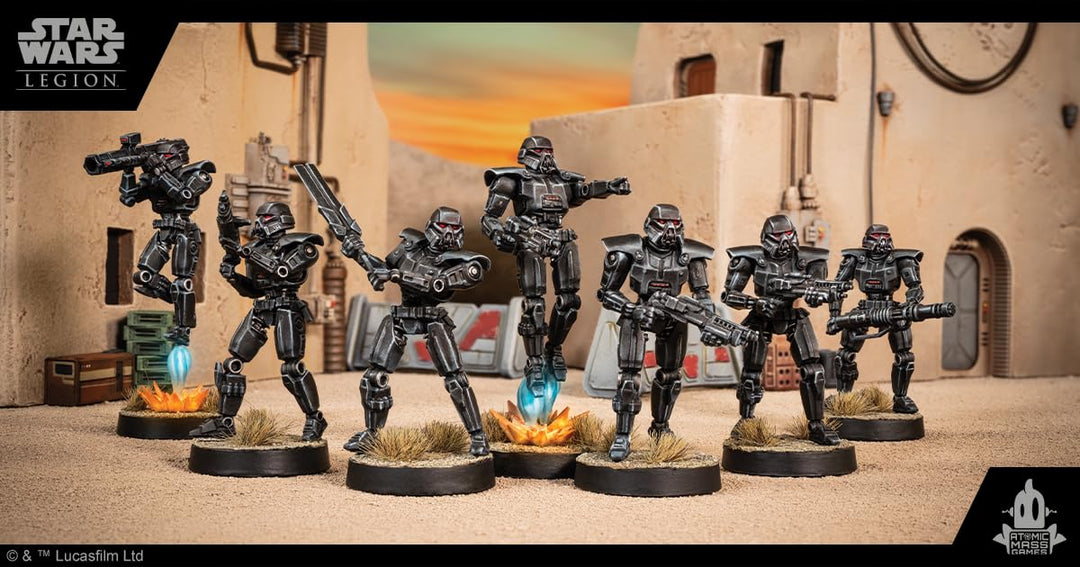 Star Wars: Legion Imperial Dark Troopers Unit Expansion - Tabletop Miniatures Game, Strategy Game for Kids and Adults, Ages 14+, 2 Players, 3 Hour Playtime, Made by Atomic Mass Games