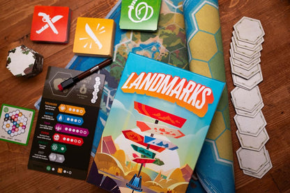 Landmarks | Cooperative Board Game for Adults and Kids | Fun Game for Family Game Night | Word Association Party Game | Ages 10 and up | 2-10 Players | Average Playtime 20 Minutes | By Floodgate Games 3