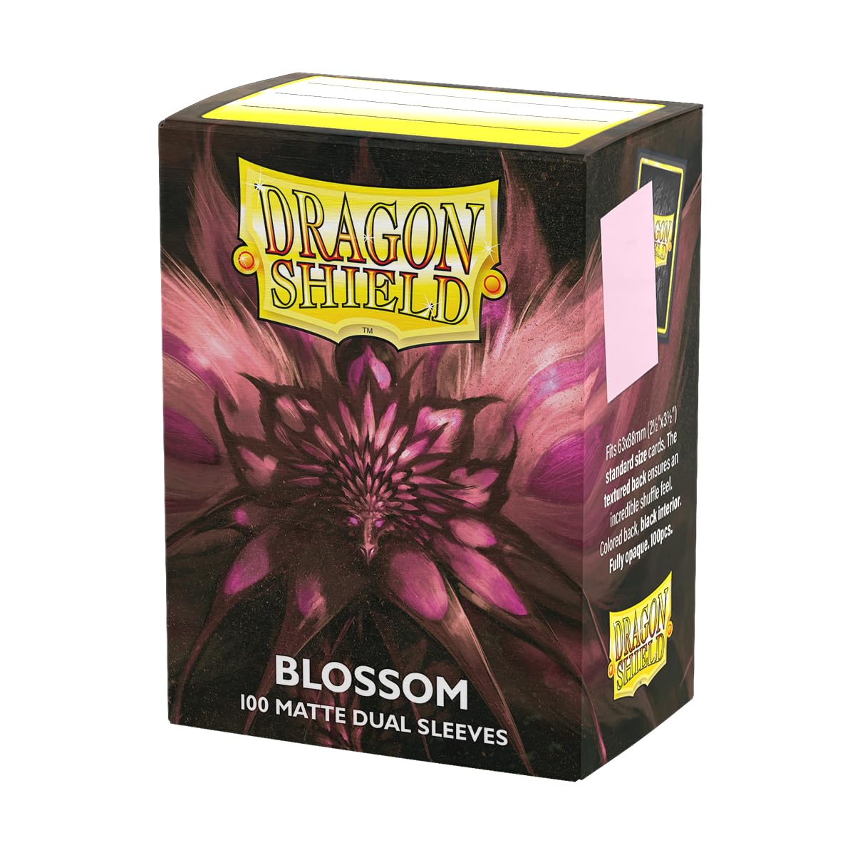 UNIT Dragon Shield Matte Dual Standard Sleeves Blossom 100 ct Gaming Accessory by Arcane Tinmen 1