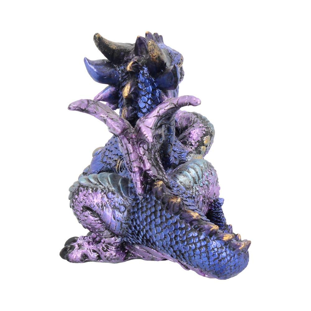 Tyrian Metallic Dragon Figurine 13cm 5