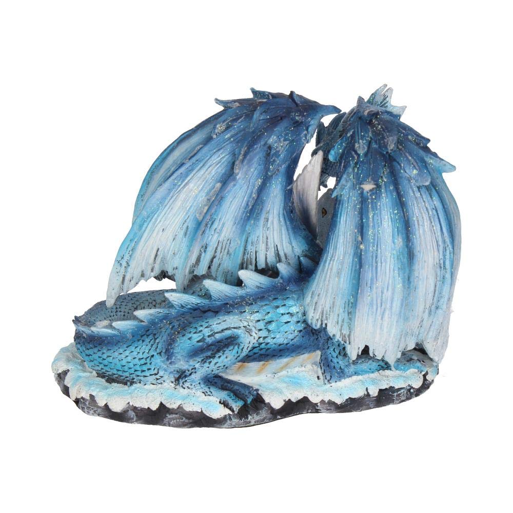 Mothers Love Blue Dragon and White Dragonling Figurine 18cm