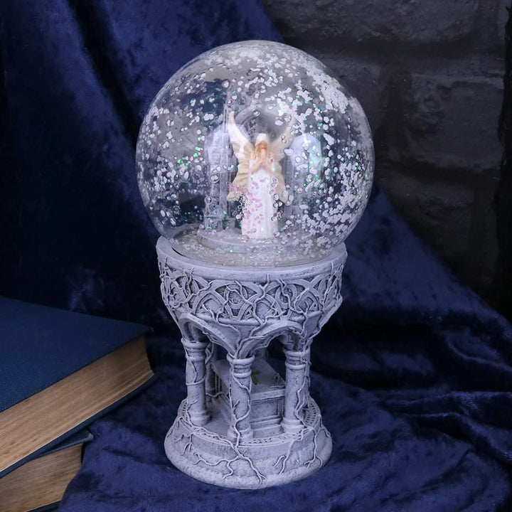 Only Love Remains Angelic Snowglobe Anne Stokes 18.5cm