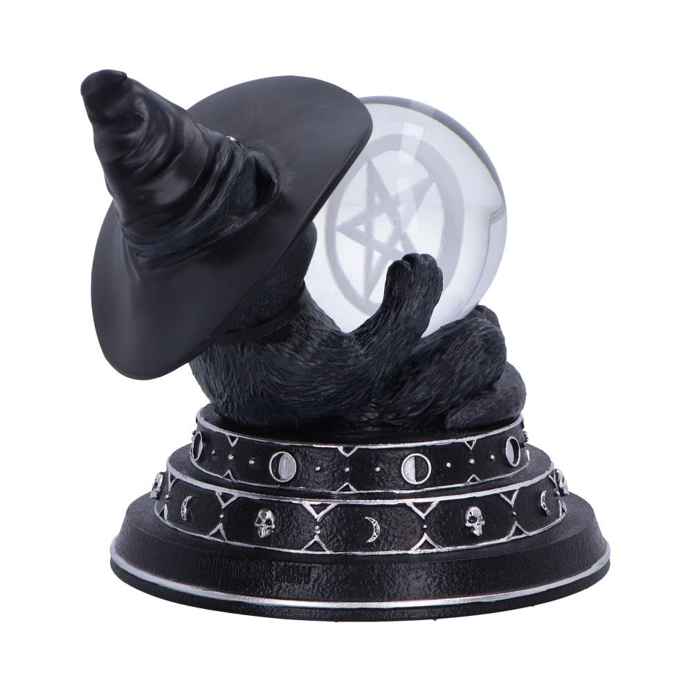 Cult Cuties Purrah Witch Cat Ornament Holding a Crystal Ball Purrahs Fortune 12.2cm