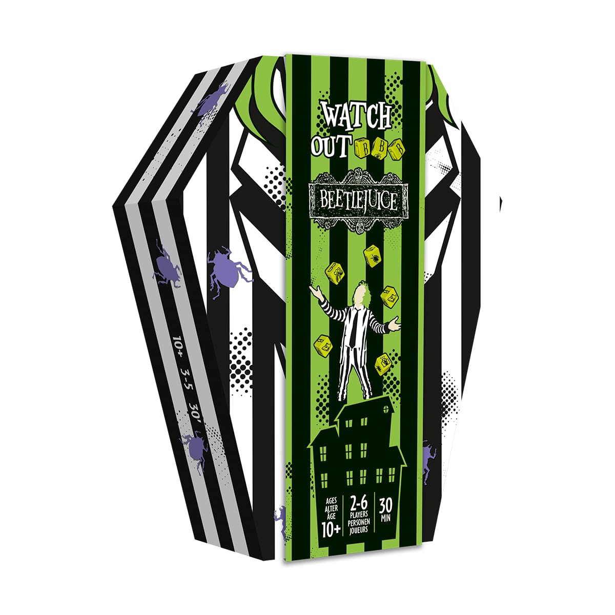 Mixlore Watch Out Beetlejuice Party Game - A Ghostly Push-Your-Luck Adventure for Family Game Night! Strategy Game for Kids & Adults, Ages 10+, 2-6 Players, 20 Minute Playtime, Made 1
