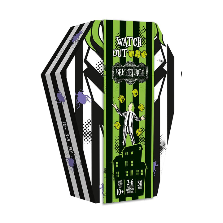 Mixlore Watch Out Beetlejuice Party Game - A Ghostly Push-Your-Luck Adventure for Family Game Night! Strategy Game for Kids & Adults, Ages 10+, 2-6 Players, 20 Minute Playtime, Made