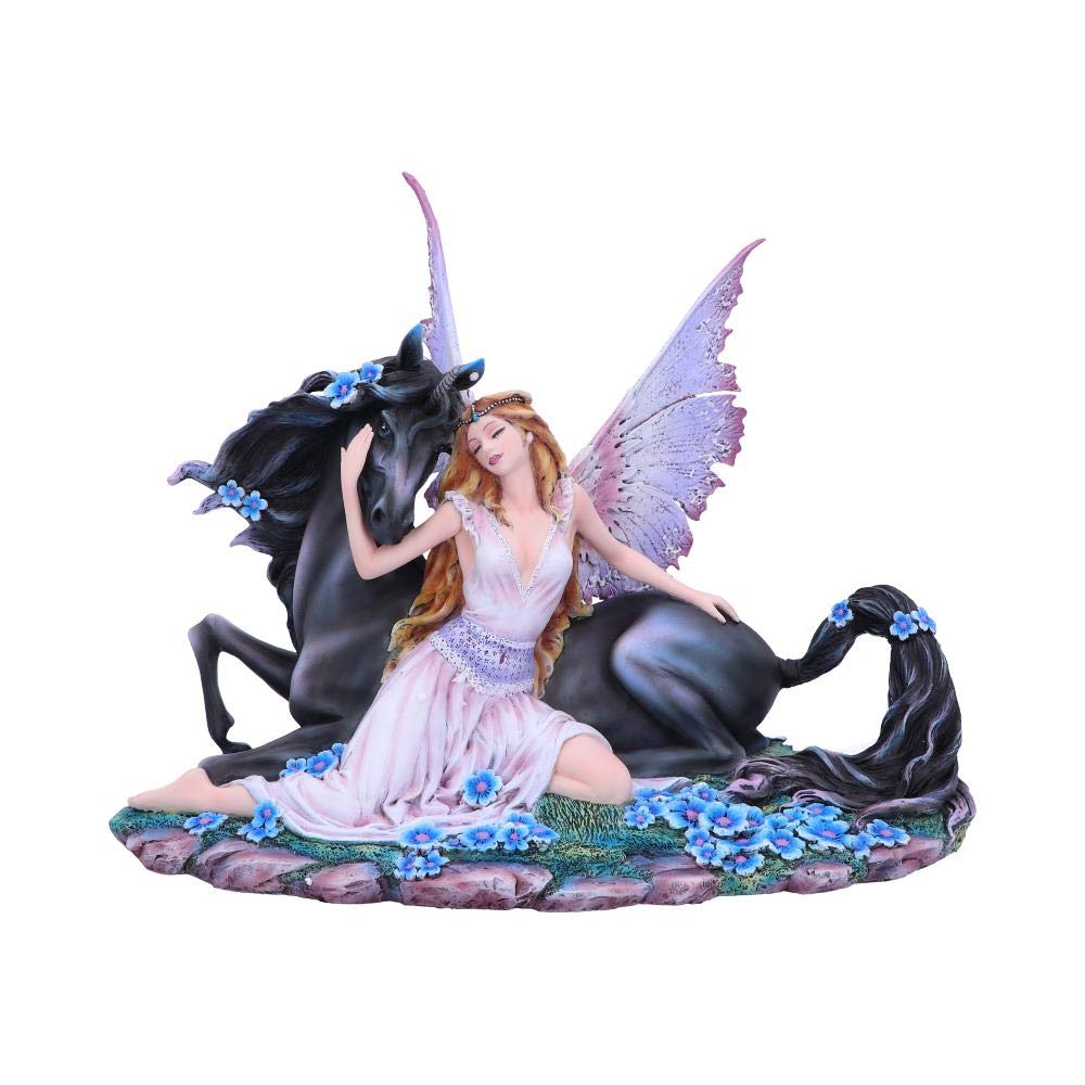 Spirit Bond Purple Pink Unicorn Fairy Companion Figurine 33cm 1