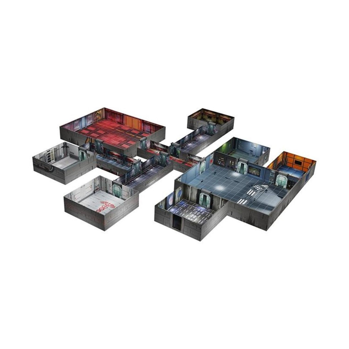 Gale Force Nine Tenfold Dungeon Starship Vengeance Modular Roleplaying Terrain Set with Quick Setup and 1 x 1-Inch Scale 2