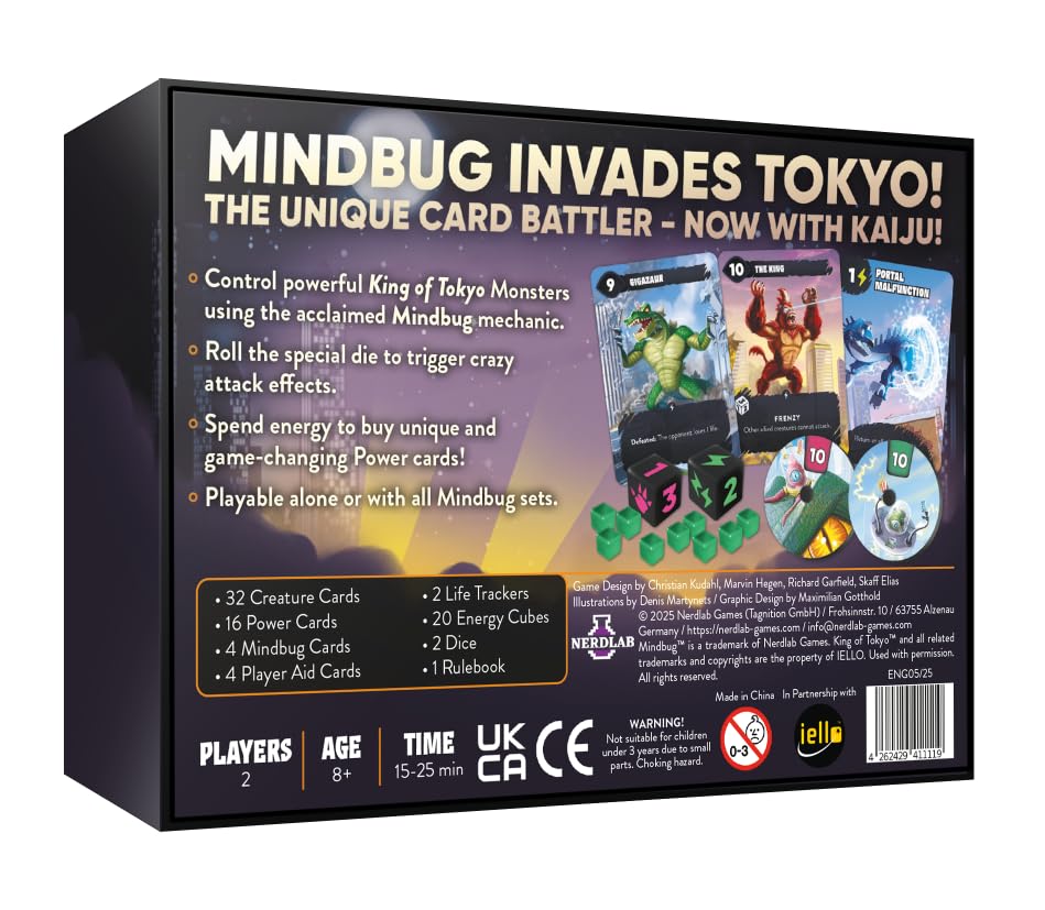 Mindbug x King of Tokyo Board Game by Nerdlab 2