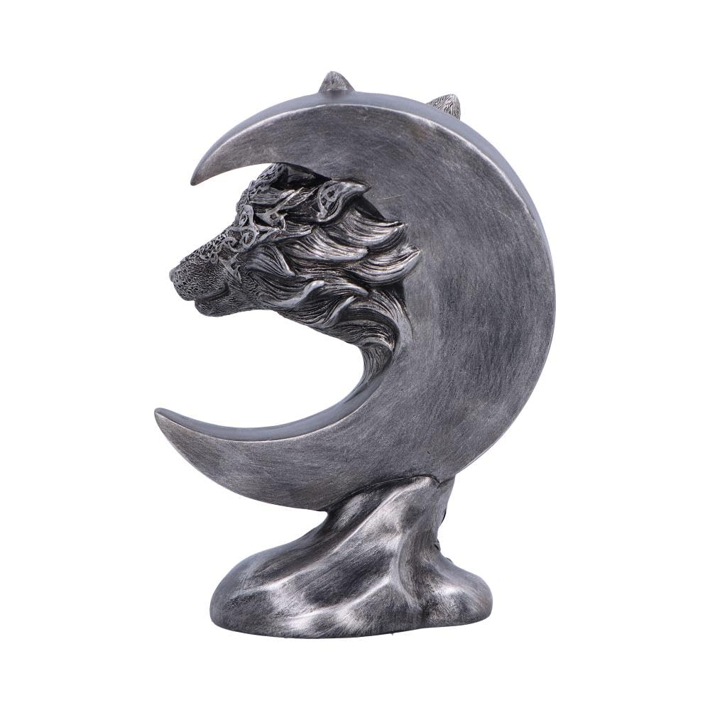 Celtic Crescent Wolf and Moon Ornament 25cm