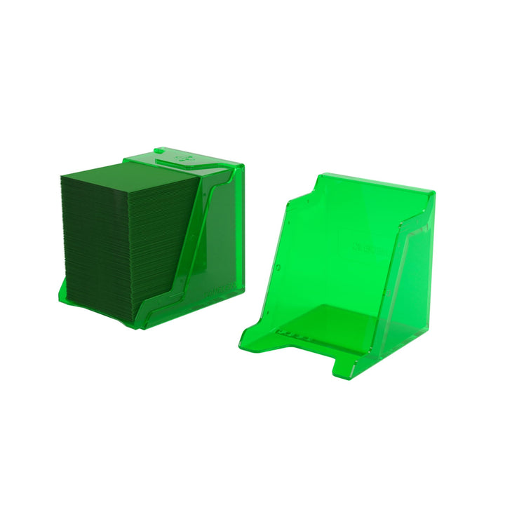 Gamegenic Bastion 100+ XL Deck Box - Compact, Secure, and Perfectly Organized for Your Trading Cards! Safely Protects 100+ Double-Sleeved Cards, Green Color, Made