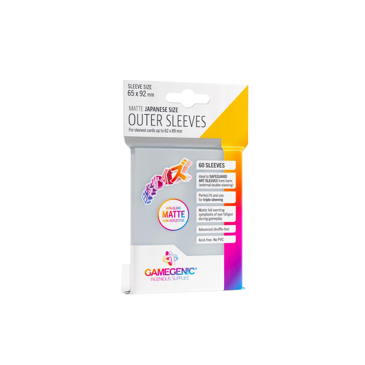Outer Sleeves Matte Japanese Size Card Sleeve by Gamegenic 1