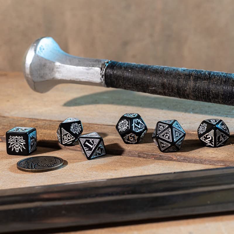 Q-Workshop The Witcher Dice Set. Geralt - Silver Sword 4