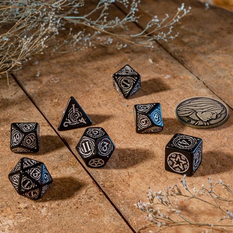 Q-Workshop Witcher Dice Set. Yennefer - Q-Workshop Obsidian Star 3
