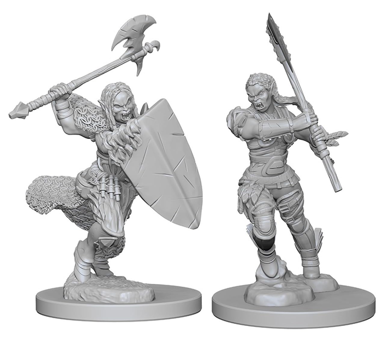 Pathfinder Battles Deep Cuts: Half-Orc Female Barbarian 3