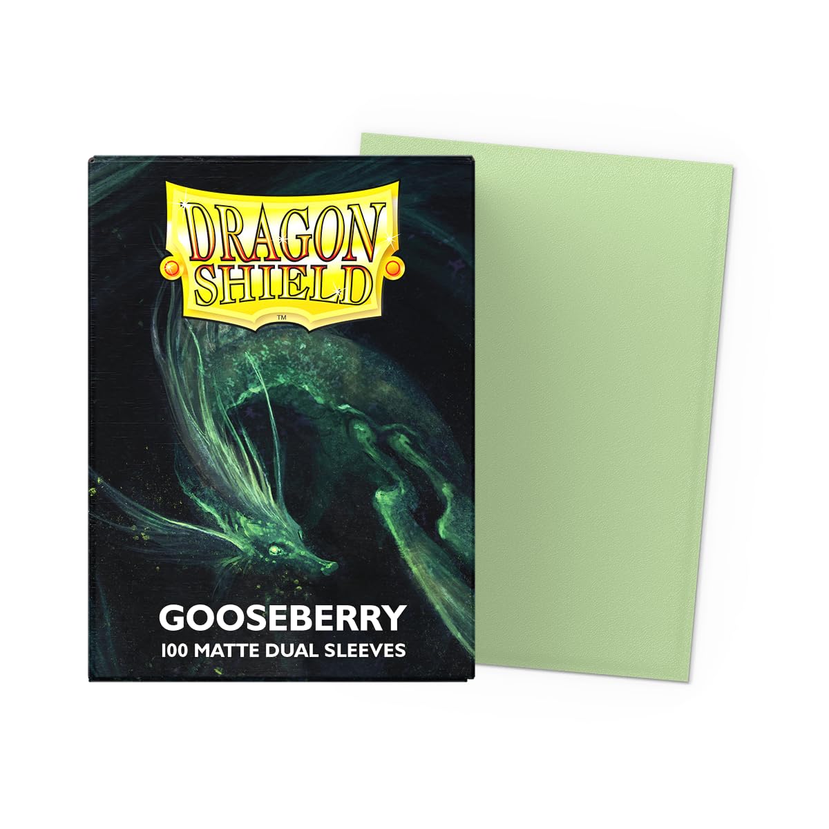 UNIT Dragon Shield Matte Dual Standard Sleeves Gooseberry 100 ct Gaming Accessory by Arcane Tinmen 2