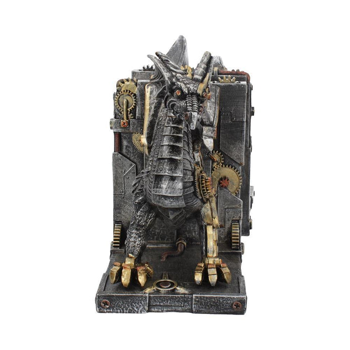 Dracus Machina Steampunk Dragon Bookends 27cm