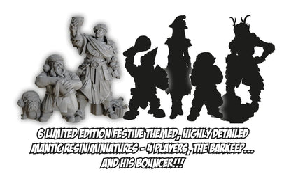 Barroom Brawl - Fantasy Tavern Mayhem Game, 24-Day Calendar with Pre-Assembled Miniatures & Scenery, Perfect Family Game with Daily Surprises Until Christmas, Made by Mantic Games 5
