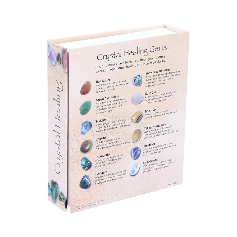 Crystal Healing Set Of 12 Stones Promoting Spiritual Wellness