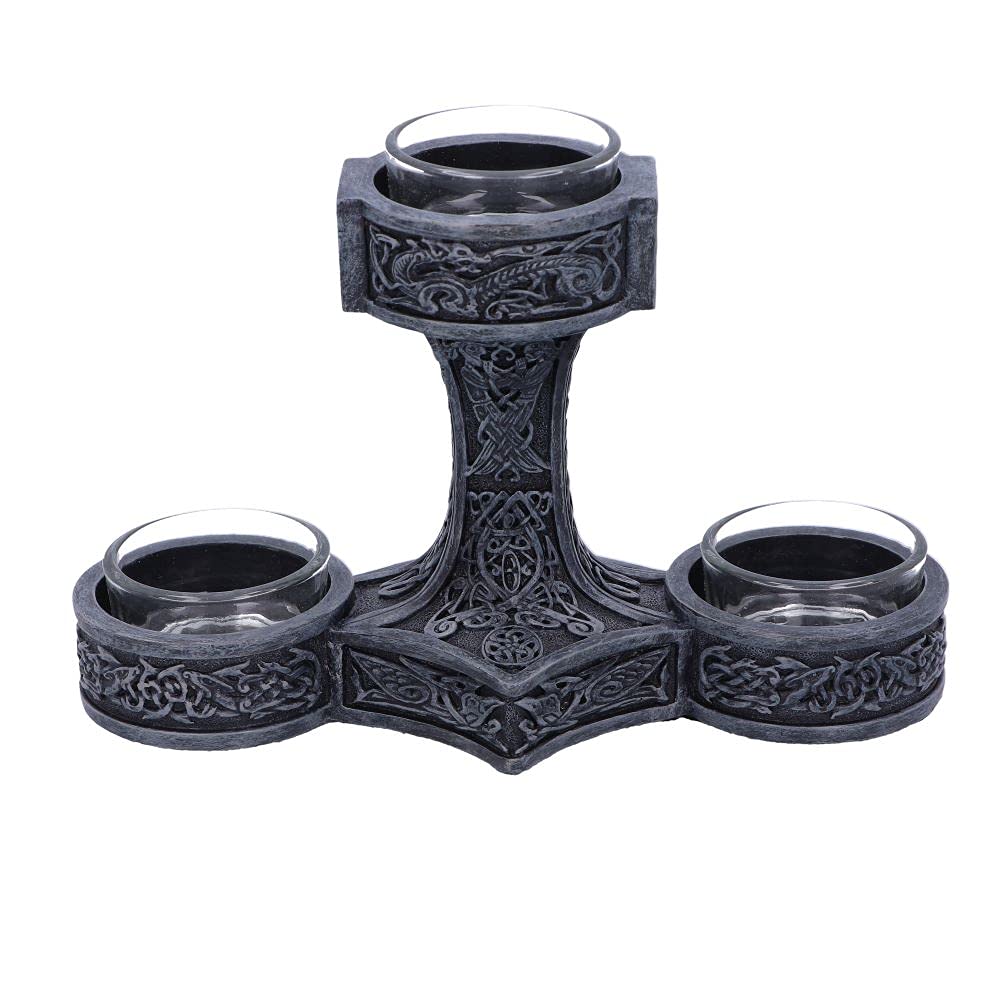 Thors Hammer Tea Light Holder 18.5cm 2