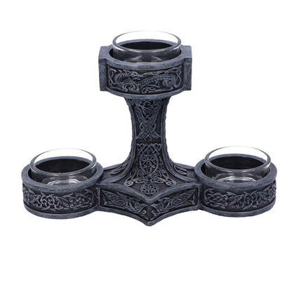Thors Hammer Tea Light Holder 18.5cm 2