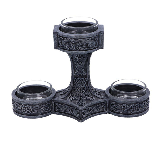 Thors Hammer Tea Light Holder 18.5cm 2