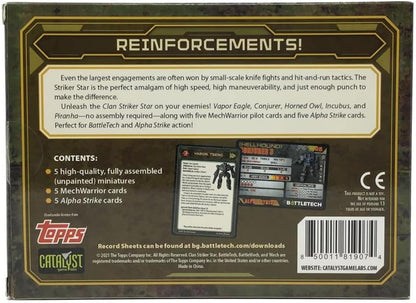 BattleTech Clan Striker Star Miniatures Game by Catalyst Game Labs