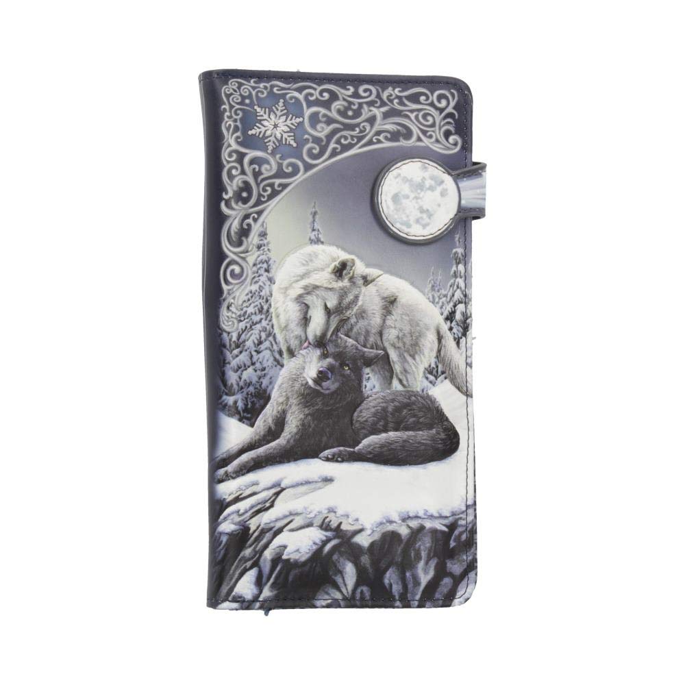 Lisa Parker Snow Kisses Wolf Embossed Purse 18.5cm
