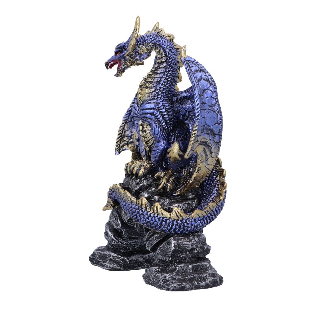 Acko Metallic Blue Dragon Figurine 15.5cm