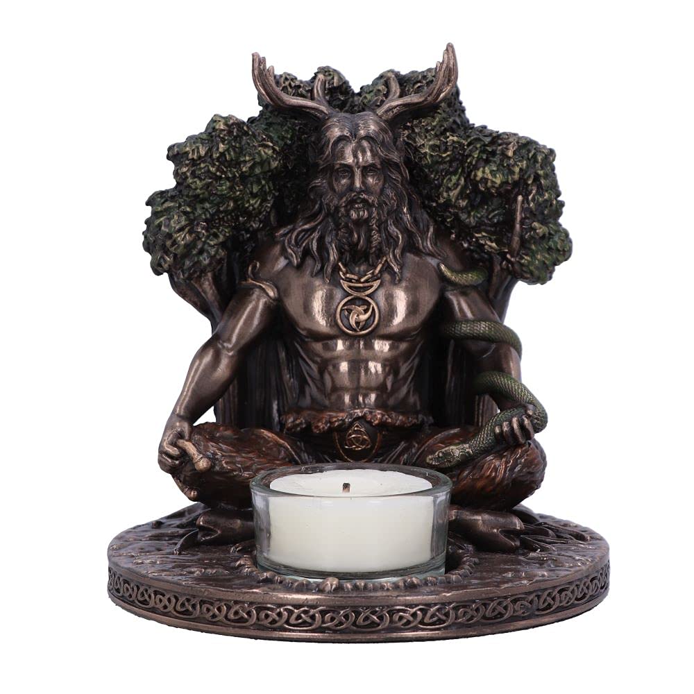 Cernunnos Bronze Tealight Holder 13.5cm