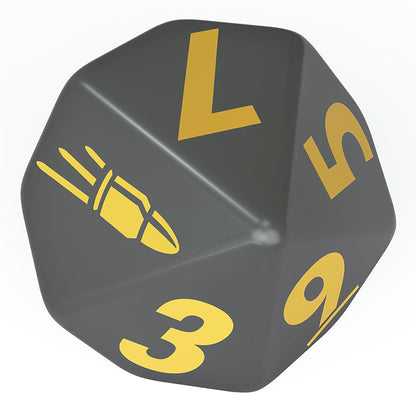 Modiphius Entertainment: Fallout Factions: Dice Sets - The Operators - 12 Engraved Dice, Tabletop Miniatures Game Accessory, Officially Licensed 3