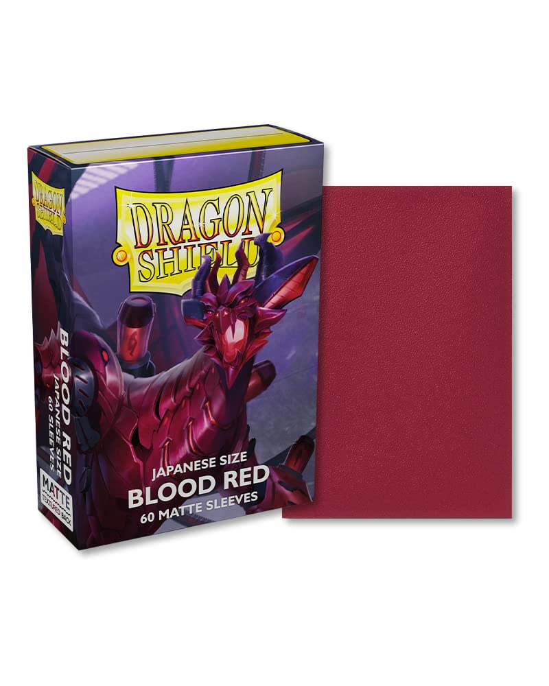 Dragon Shield AT-11150 Japanese Size Matte Blood Red (60 Sleeves)