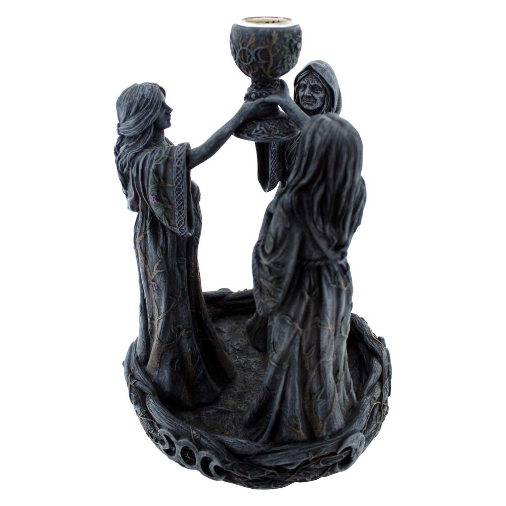 Mother Maiden Crone Backflow Incense Burner 18cm 3