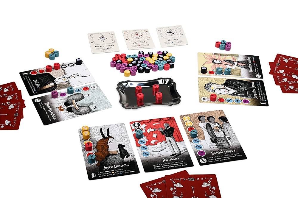 Resonym Surrealist Dinner Party, Whimsical and Strategic Card Game, Ages 13+, 2 to 4 Players, Games 3