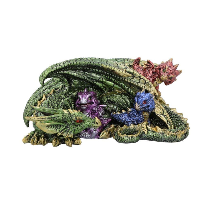 Hatchling Horde Metallic Dragon Figurine 17.3cm