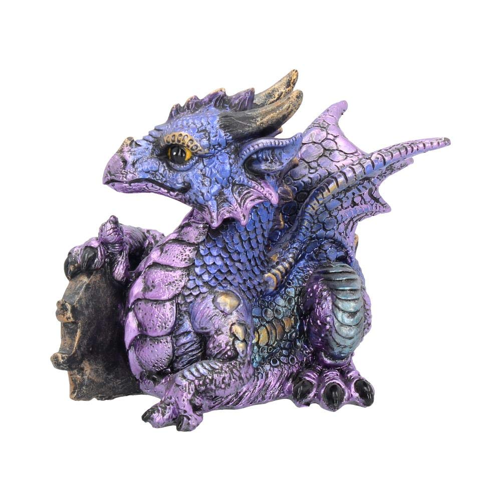 Tyrian Metallic Dragon Figurine 13cm 3