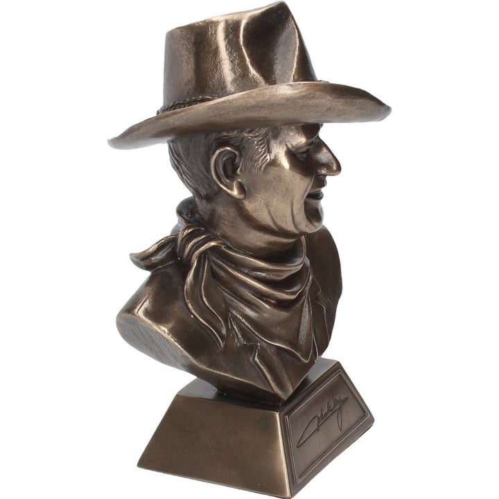 Bronze John Wayne Bust Small 18cm Captain Jake Cutter Comancheros Figurine