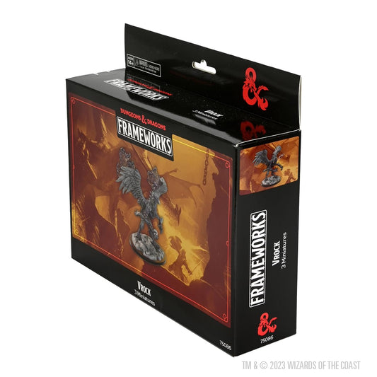 D&D Frameworks Vrock Unpainted and Unassembled Miniature 2