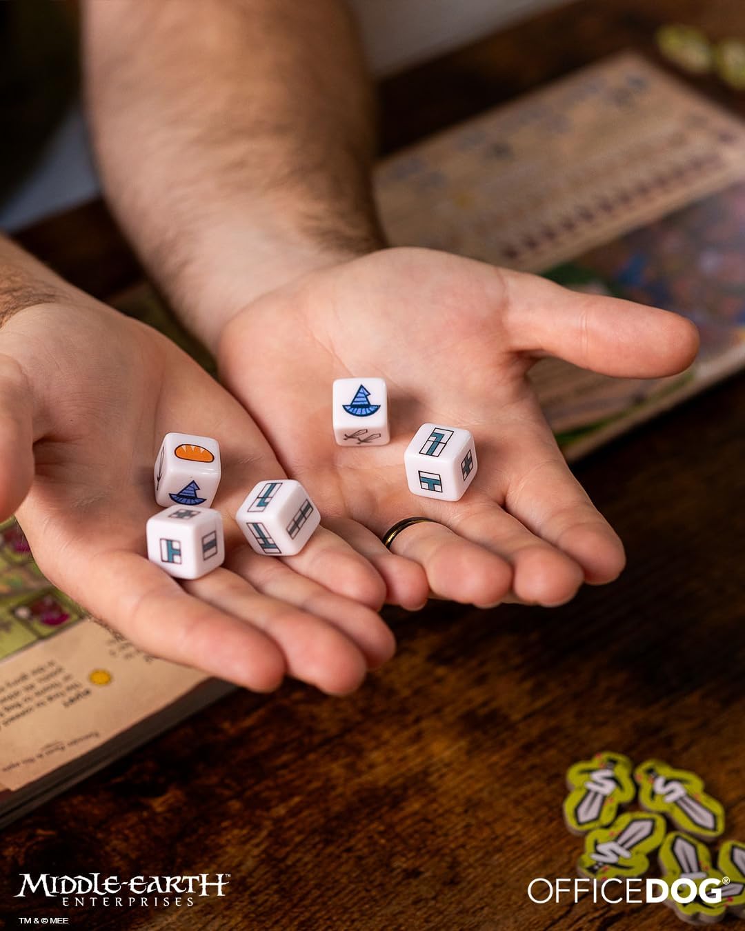 The Hobbit There and Back Again Dice Game by Office Dog